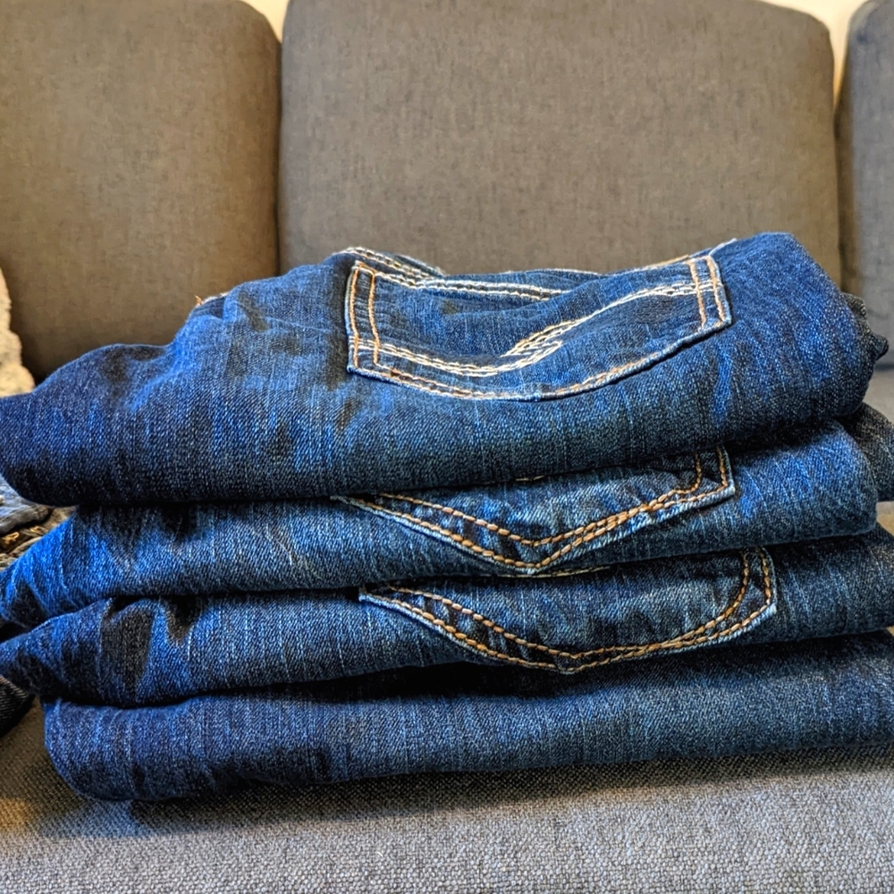 Men's Silver Jeans - Size 34